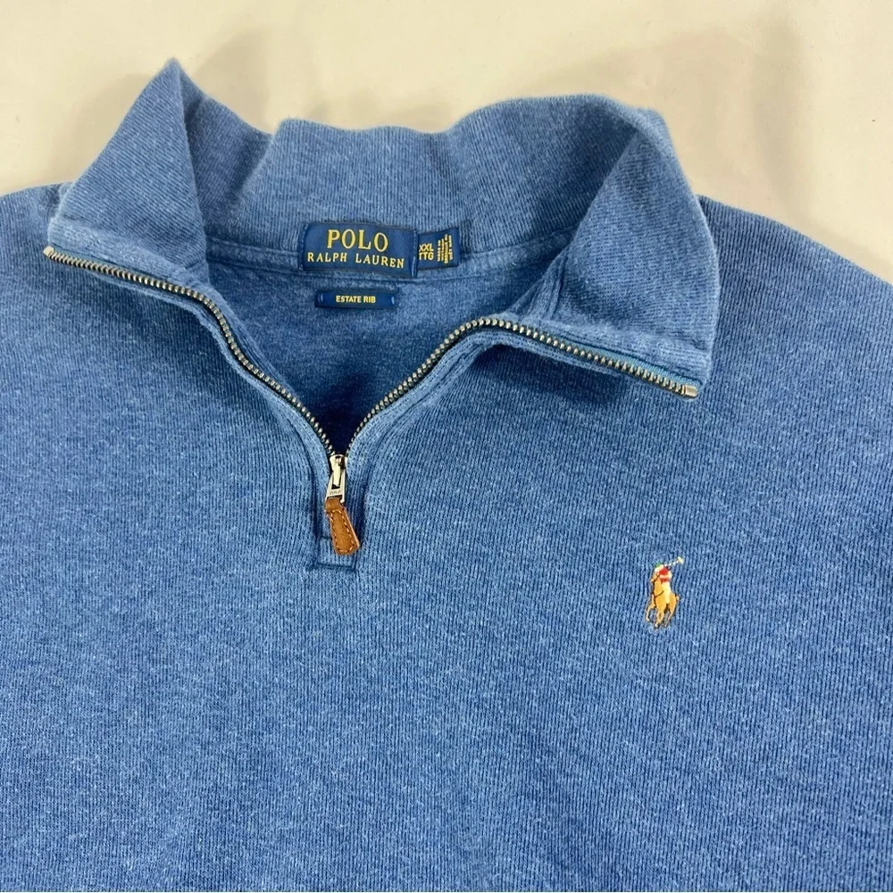 Polo by Ralph Lauren Blue Zip Up Sweater